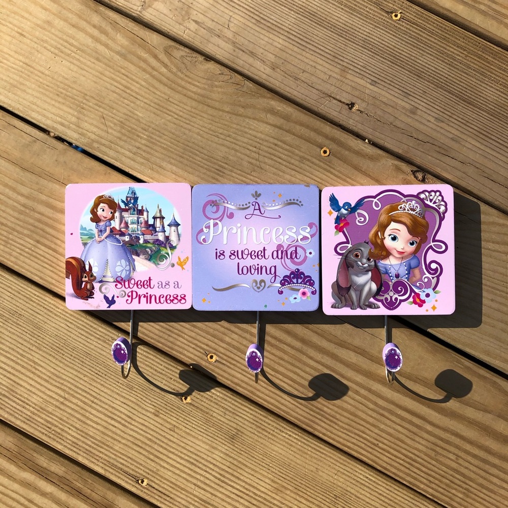 Sofia the First wall hooks